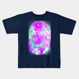 Watercolor Petunias Kids T-Shirt